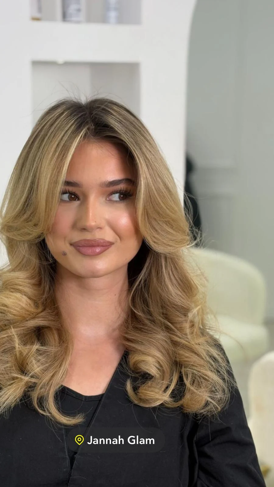 Réalisation coiffure chez Jannah Glamm